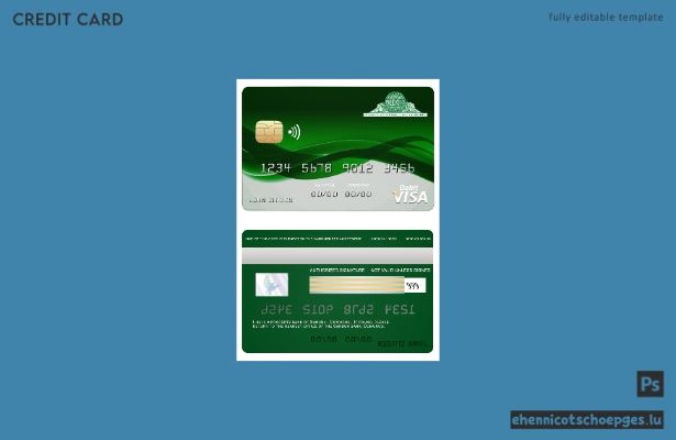 Beispielvorschau der Comoros Sanduk Bank Visa-Karte